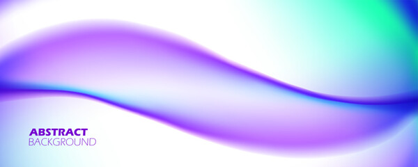 Poster - Vibrant colored waves. Liquid shapes. Bright fluid colors. Blurred color gradients for creative graphic design. Futuristic abstract background. Vector illustration.