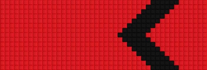 Poster - Red geometric texture. Abstract background vector can be used in cover design, book design