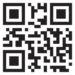 sample qr code icon isolated on white background
