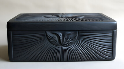 Poster - Decorative wooden box with intricate carvings