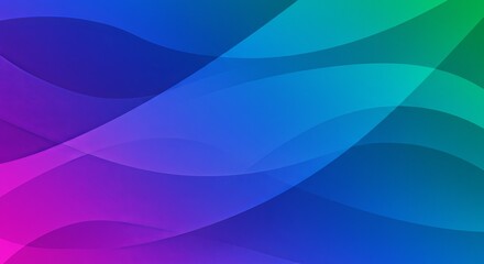 Poster - A colorful background with a blue wave
