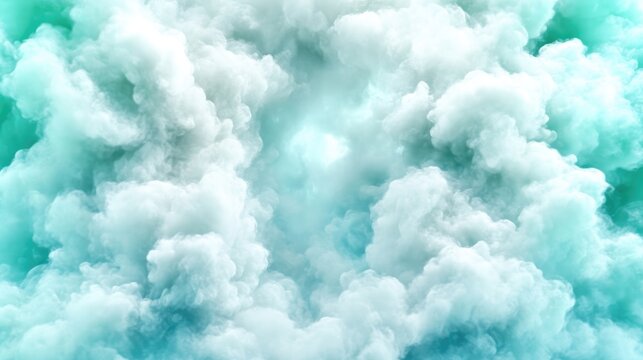 Dense, ethereal clouds of pastel smoke