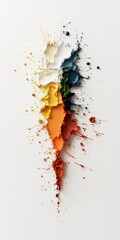 Poster - Vibrant Palette Explosion: A dynamic artistic expression, where streaks of paint explode in a spectrum of colors, inviting the viewer to a world of creativity, design, and artistic exploration.