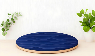 Poster - Stylish Circular Design with Ripple Effect and Sleek Surroundings