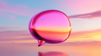 Poster - Creative communication concept digital art abstract imagery serene environment vibrant viewpoint