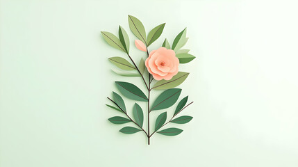 Poster - Minimal UI Kit with Pastel Floral Accents for User Interface Design