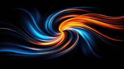 Poster - Dynamic swirling colors abstract art digital design vibrant background creative concept artistic viewpoint