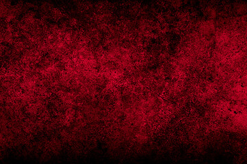 Poster - Old wall texture cement black red  background abstract dark color design are light with white gradient background.