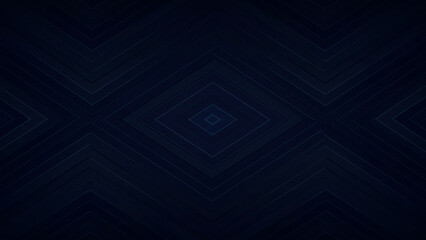 Poster - This design showcases a gradient background of symmetrical chevron lines in a rich navy blue, complemented by soft light blue shades, creating an elegant and modern geometric pattern