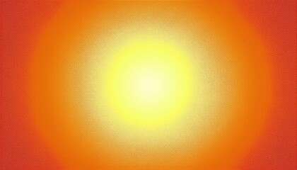 Poster - abstract glowing sunburst gradient with warm yellow center and orange red edges, perfect for background and design element

