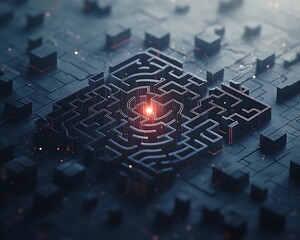Poster - Intricate digital maze