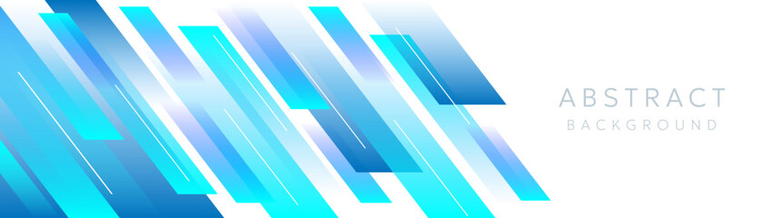 Poster - blue abstract diagonal geometric design background