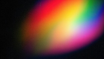 Aufkleber - softly glowing abstract color gradient with vibrant rainbow hues on a dark textured background, perfect for digital art, modern design, or futuristic aesthetics

