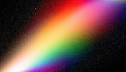 Leinwandbilder - softly glowing abstract color gradient with vibrant rainbow hues on a dark textured background, perfect for digital art, modern design, or futuristic aesthetics

