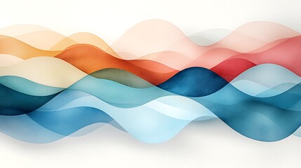 Poster - Abstract wavy colorful graphic design