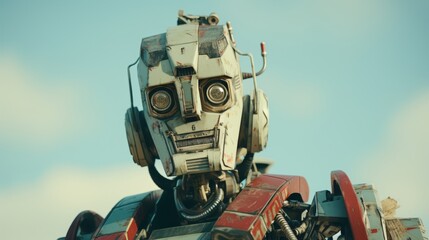 Poster - Minimalist photography featuring robotic composition with soft light tones and elegant simplicity