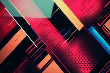 Poster - Design a captivating background with vibrant colors and abstract patterns for visual impact