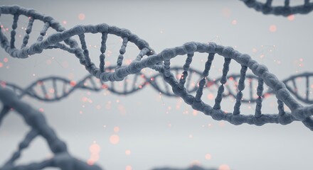 Poster - DNA structure strands visualizing genetic code information technology