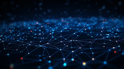 Poster - Abstract background design featuring minimalist elements of blockchain technology representation
