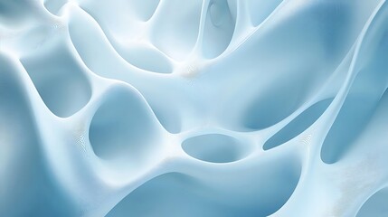 Abstract Blue Wavelike Form Design