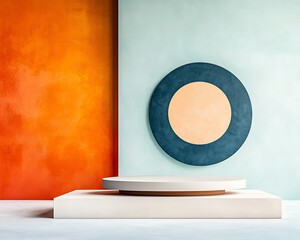 Poster - Modern abstract display podium