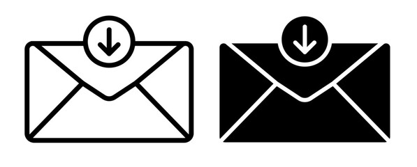 Poster - Inbox icons pack. vector illustrations designs