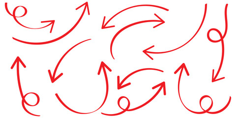 Aufkleber - Blue curve arrow direction icon set transparent.