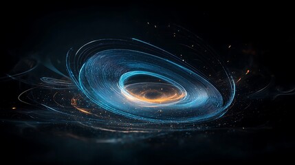Poster - Abstract swirling light form