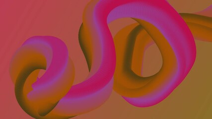 Poster - Mesmerizing Abstract Animation: Dynamic Fluid Shapes with Vibrant Color Palette