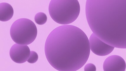 Poster - Floating Purple Spheres: A Minimalist Abstract Animation for Futuristic and Sci-Fi Designs