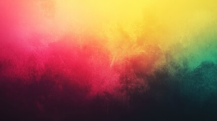 Wall Mural - abstract gradient background with yellow, pink, and green, black and deep red, featuring a empty spa