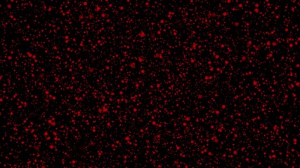 Poster - Mesmerizing Red Dot Matrix Overlay on Deep Black Backdrop: Digital Irregularity Texture