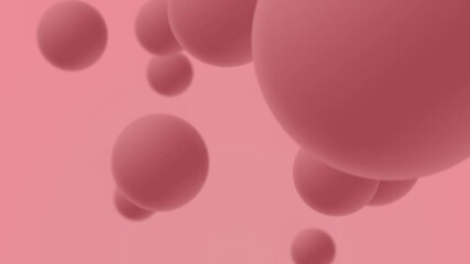 Poster - Abstract pink spheres motion background perfect for science, technology and modern concepts