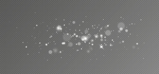 Leinwandbilder - Glow light effect. Vector illustration. Christmas flash. dust