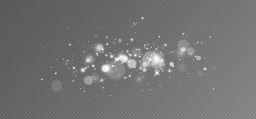 Leinwandbilder - Glow light effect. Vector illustration. Christmas flash. dust
