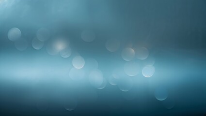 Poster - Soft blue bokeh background with gentle light effects creating a serene atmosphere