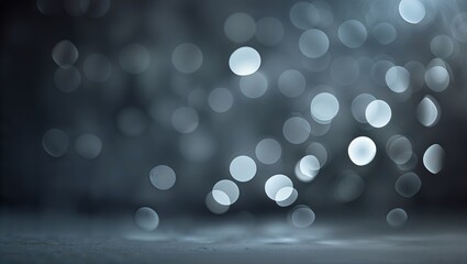 Poster - Sparkling droplets create an enchanting ambiance with blurred bokeh effect in low light setting