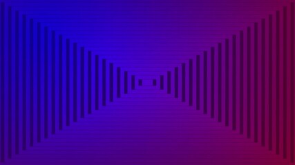 Poster - Mesmerizing Tunnel Illusion: Abstract Blue and Purple Squares Creating a Nested Shape