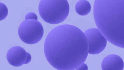 Poster - Abstract Purple Spheres Animation: Ideal for Science, Technology, or Modern Design