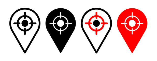 Aufkleber - Tracking system icons collection
