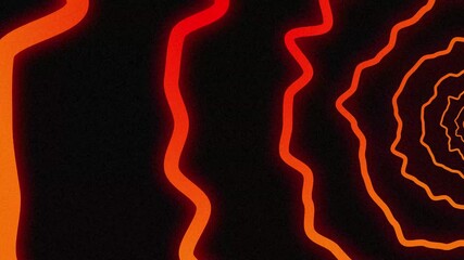 Poster - Mesmerizing orange spiral abstract background animation for modern art designs