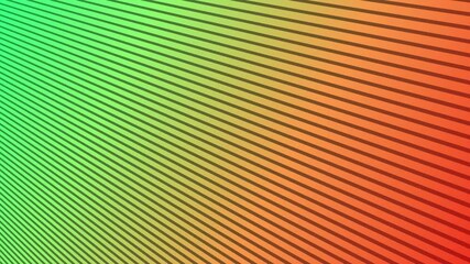 Poster - Abstract Motion Background with Diagonal Lines, Gradient Colors in Green, Orange and Red