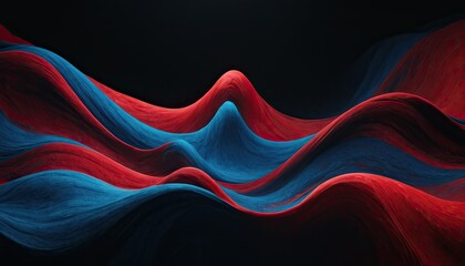 Fototapete - A colorful abstract image of a wave with the words 