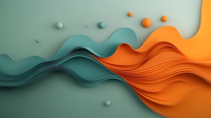 Poster - Hypnotic and mesmerizing fluid topographic landscape visualizing weather data and information in a surreal sci fi inspired abstract generative art composition