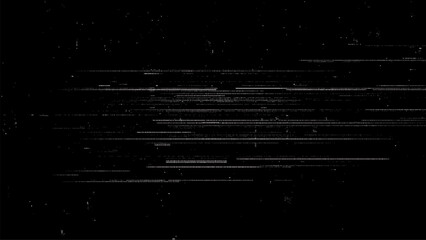 Fototapete - Digital noise. Abstract distortion static texture. Vector. Minimalistic digital glitch art. pixel graphics. VHS grainy texture. Black background. Retro game aesthetics backdrop.