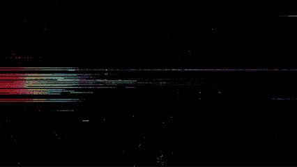 Fototapete - Digital noise. Abstract distortion static texture. Vector. Minimalistic digital glitch art. pixel graphics. VHS grainy texture. Black background. Retro game aesthetics backdrop.