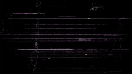 Fototapete - Digital noise. Abstract distortion static texture. Vector. Minimalistic digital glitch art. pixel graphics. VHS grainy texture. Black background. Retro game aesthetics backdrop.