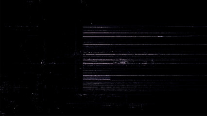 Fototapete - Digital noise. Abstract distortion static texture. Vector. Minimalistic digital glitch art. pixel graphics. VHS grainy texture. Black background. Retro game aesthetics backdrop.