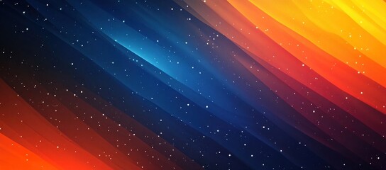 Wall Mural - abstract gradient background with dark blue and orange, blue to orange, featuring a flat design, ide