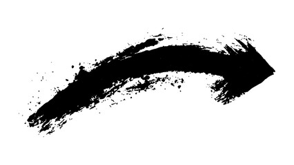 Poster - Abstract black grunge arrow on white background. Black arrow marker isolated with a hand-drawn effect on a white background. 